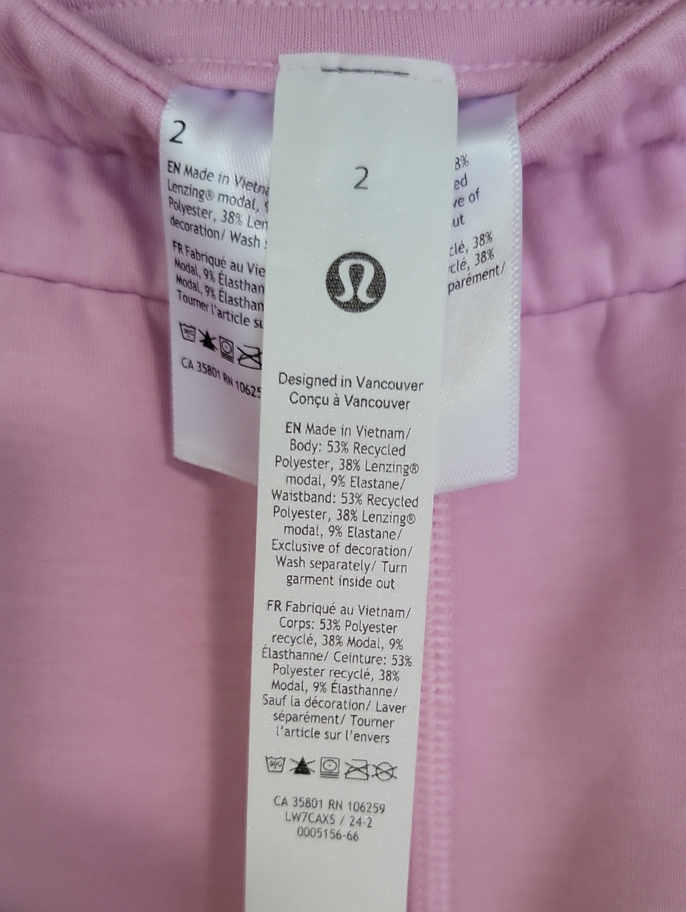 lululemon athletica Size 2 Pink Athletic Drawstring Shorts - Picture 2 of 6
